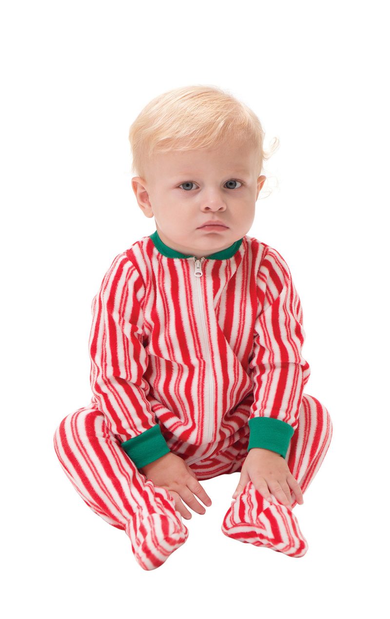 pjg f1293 candycanestripefleeceonesie infant gkpj03996 keyword 20141205 0934