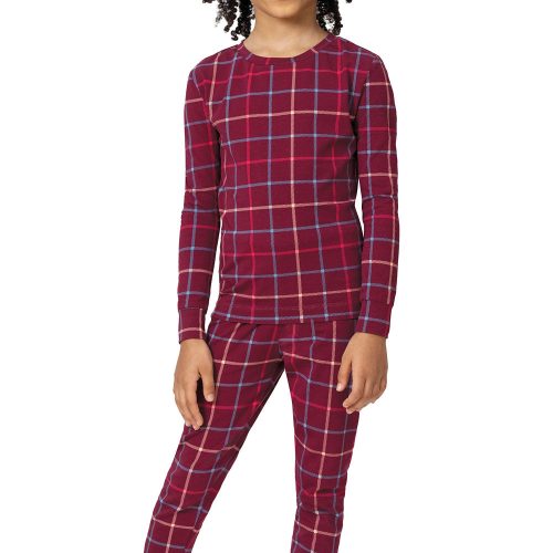 pjg k3784 maroontealplaidpj youth M 210802 0129