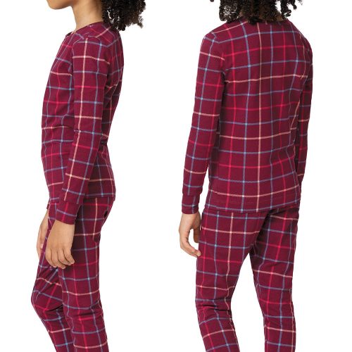 pjg k3784 maroontealplaidpj youth SB