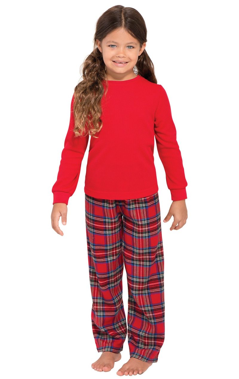 pjg kt k2021 redclassicplaidthermaltoppj girls gkpj01928 keyword 20161027 1353