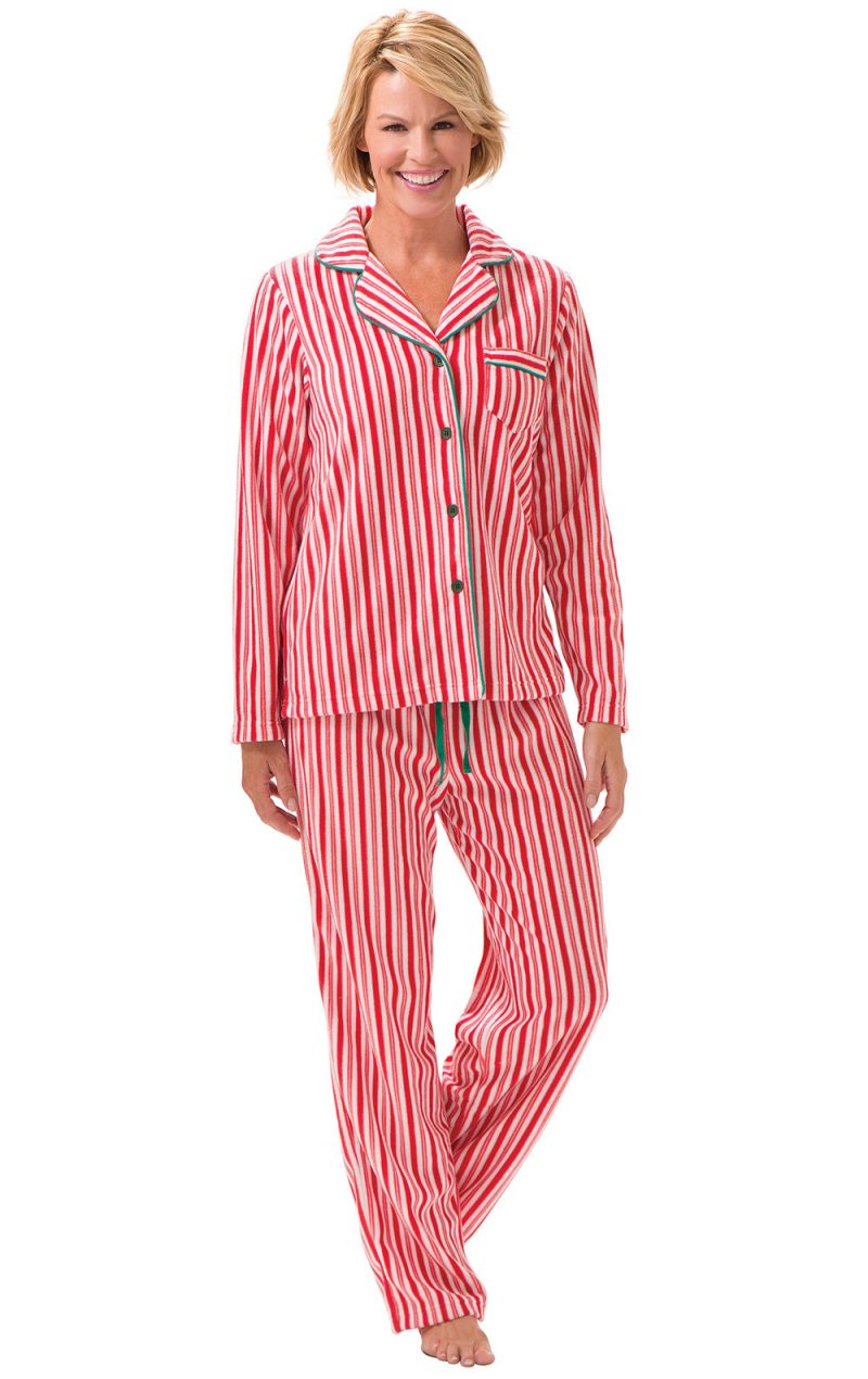 pjg w1282 candycanestripefleecepj women gkpj03998 keyword 20141205 0934