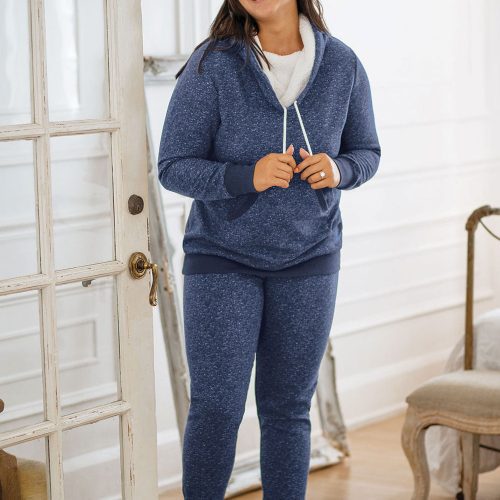 pjg w1311 darkbluerollneckpajamaset women gkpj05983 210828 8043 1