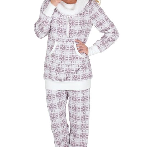 pjg w1313 pinkprintrollneckpajamaset women gkpj03272 keyword 20160901 0847