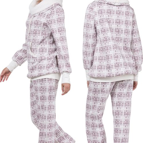 pjg w1313 pinkprintrollneckpajamaset women gkpj03272 sideback 20181119 1453