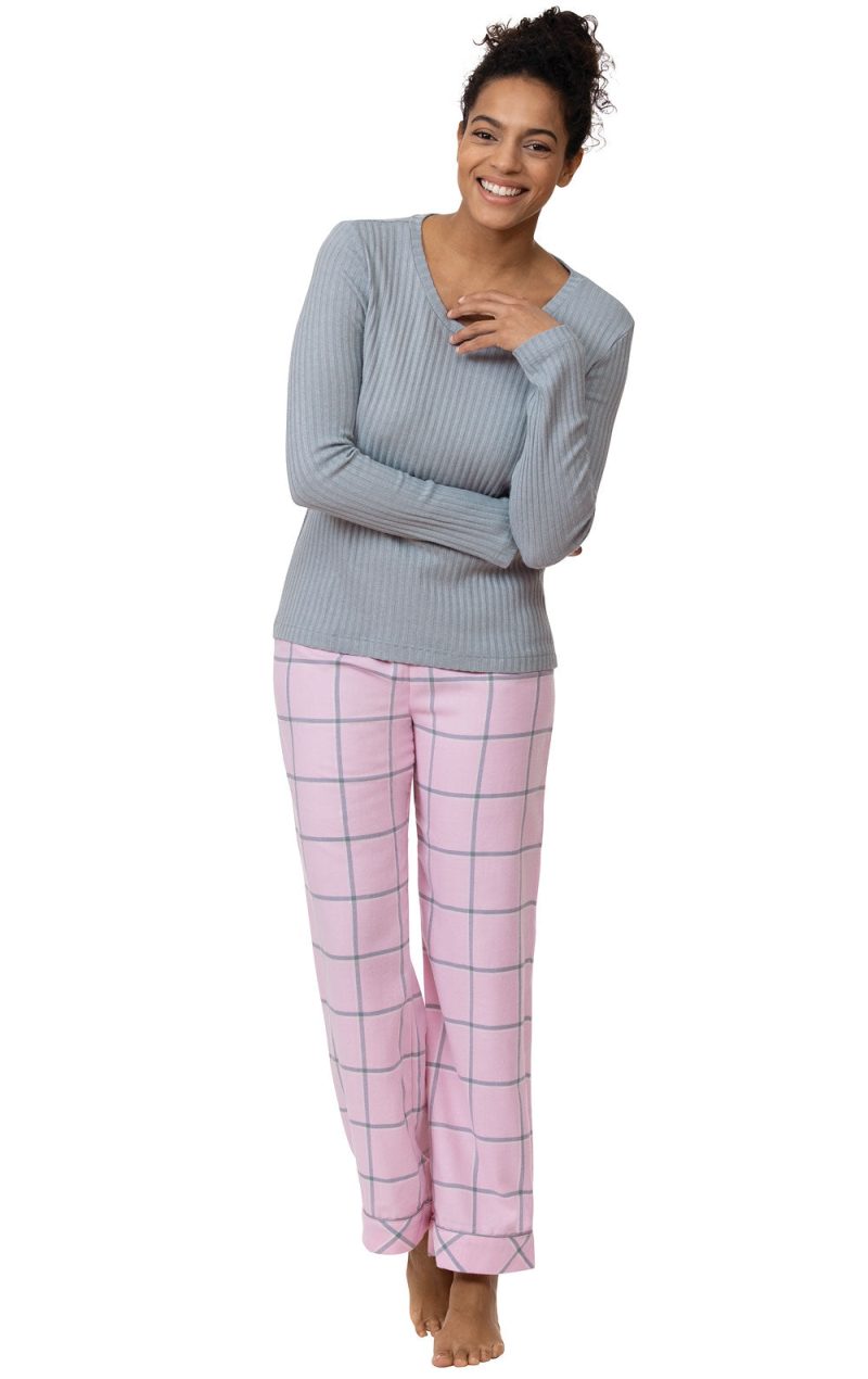 pjg w1910 pinkgrayplaidthermaltoppj women gkpj06008 main 20210309 1120