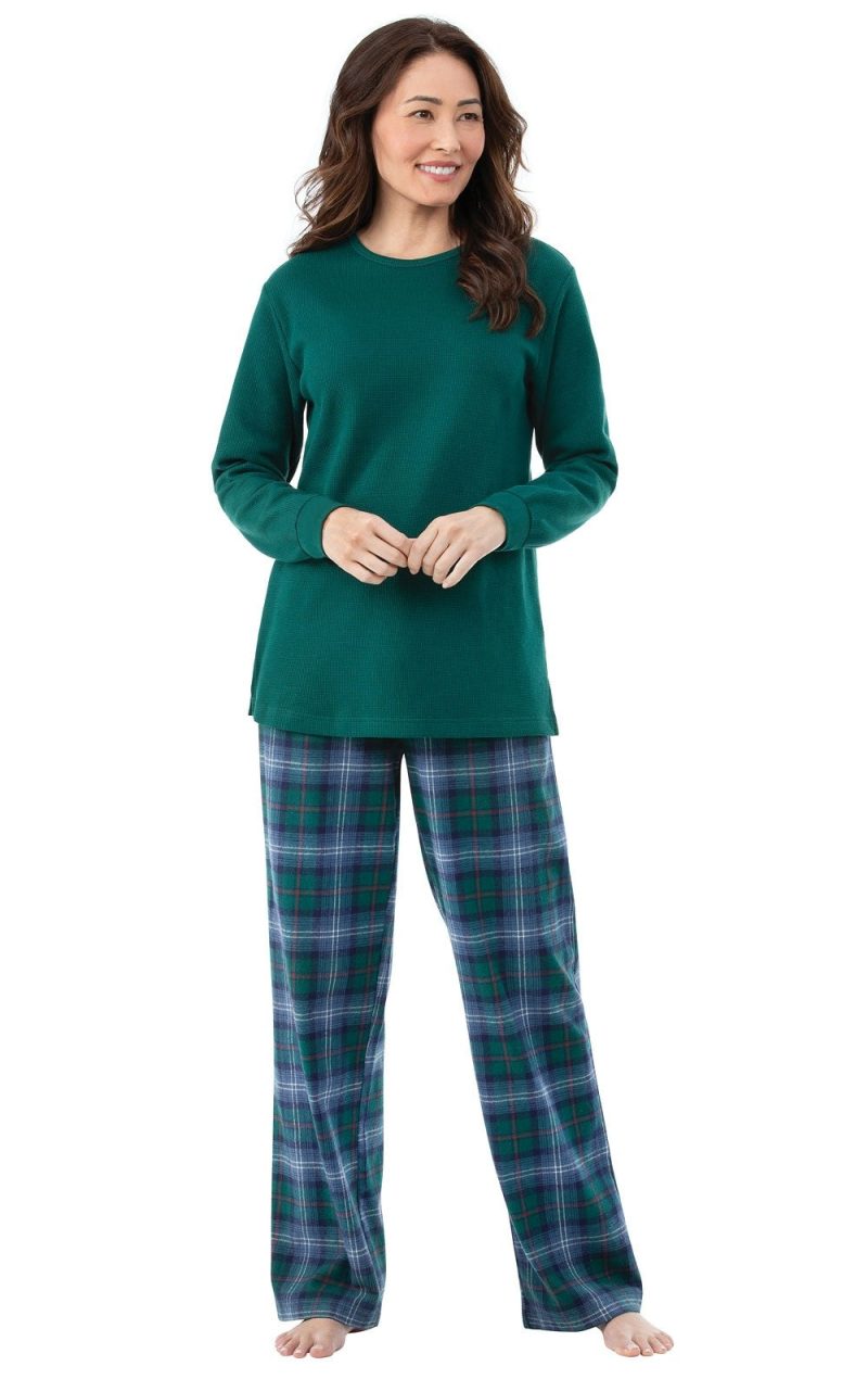 pjg w1990 greenblueplaidthermaltoppj women gkpj06452 keyword 20181024 1510