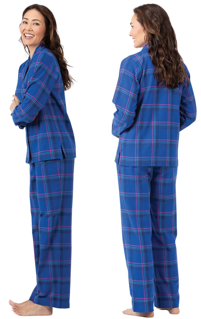 pjg w2347 indigoplaidflannelbuttonfrontpj women gkpj06567 sideback 20181119 1453