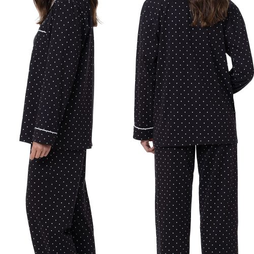 pjg w3917 blackgraypolkadotbuttonfrontpj women sideBackck 20220421 1422