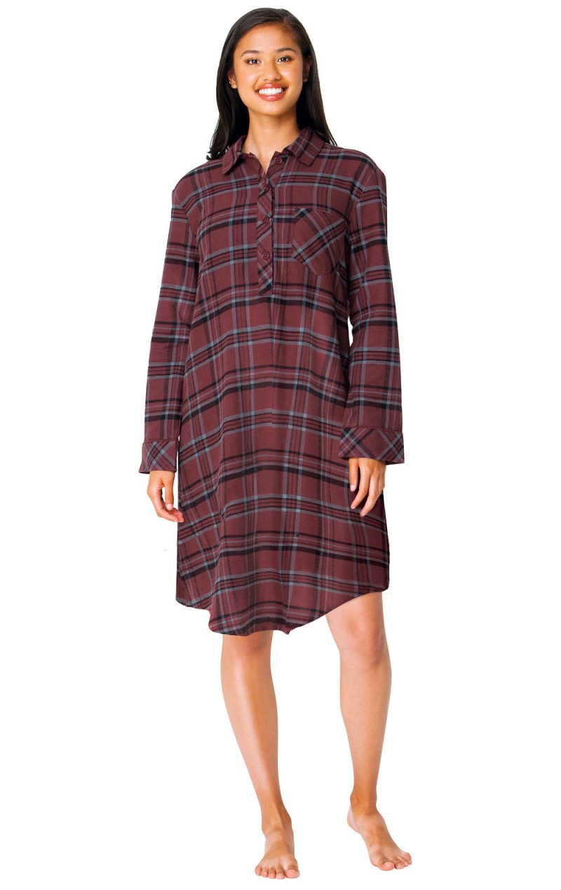 pjg w3946 burgundyplaidsleepshirt women M 210801 Day 2 look10 840 1 copy