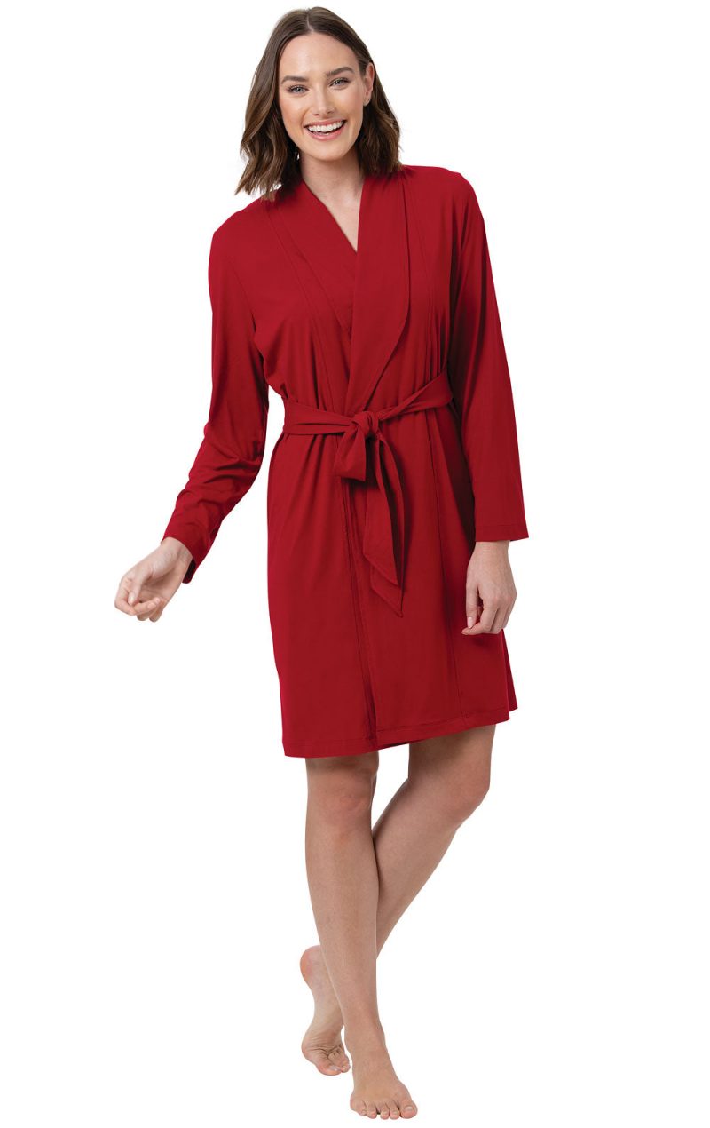 pjg w4280 redstretchknitrobe chemise women M 210628 012